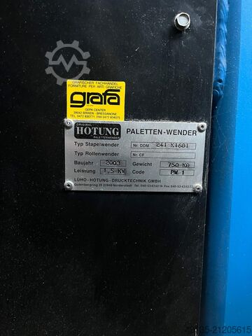 Pile turner LÜHO-HOTUNG-DRUCKTECHNIK GMBH PW1