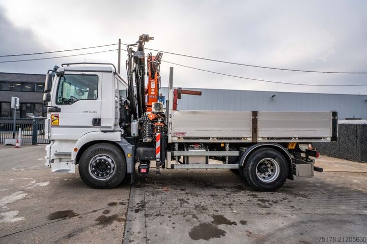 Open body MAN TGM 18.320 BB+ATLAS 16 T/m+3EXT