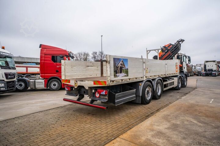 Open body MAN TGS 35.360 BL-8X2-6+PALFINGER 27 T/m + 8EXT