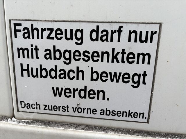 Swap body with flatbed & tarp Krone Jumbo 7,82m 3m hoch Hubdach + Edscha