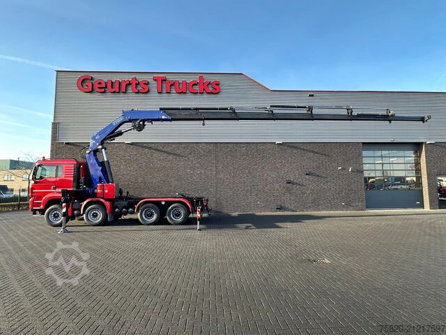 Camion-grue MAN TGS 35.480 BL 8X4 TREKKER-BAKWAGEN  + FASSI 660...