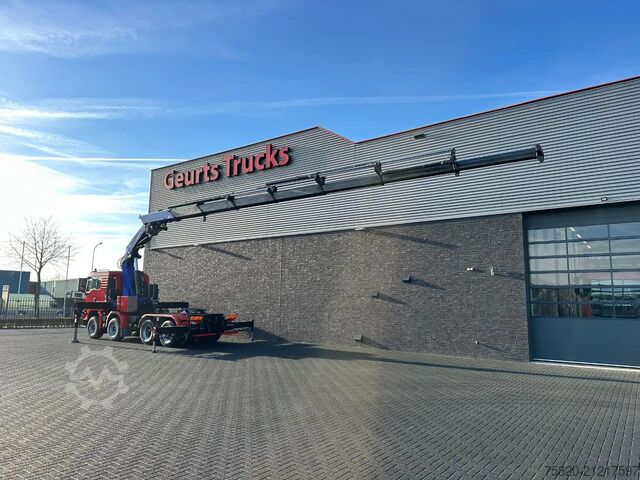 Camion-grue MAN TGS 35.480 BL 8X4 TREKKER-BAKWAGEN  + FASSI 660...