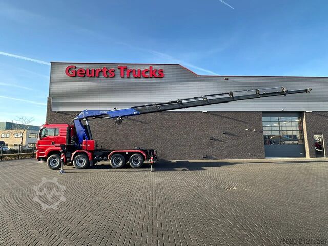 Camion-grue MAN TGS 35.480 BL 8X4 TREKKER-BAKWAGEN  + FASSI 660...