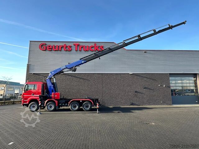 Camion-grue MAN TGS 35.480 BL 8X4 TREKKER-BAKWAGEN  + FASSI 660...