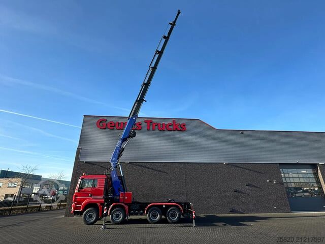Camion-grue MAN TGS 35.480 BL 8X4 TREKKER-BAKWAGEN  + FASSI 660...