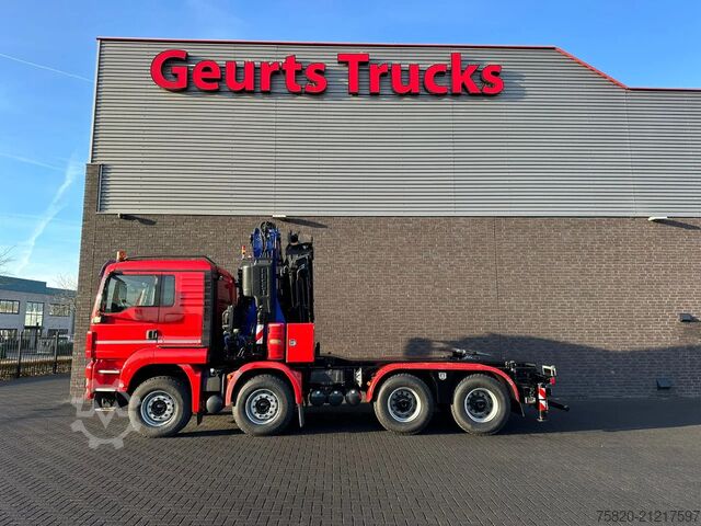 Camion-grue MAN TGS 35.480 BL 8X4 TREKKER-BAKWAGEN  + FASSI 660...