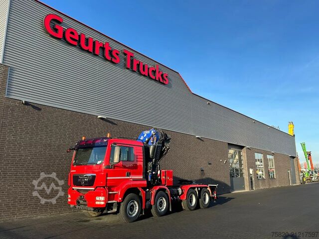 Camion-grue MAN TGS 35.480 BL 8X4 TREKKER-BAKWAGEN  + FASSI 660...