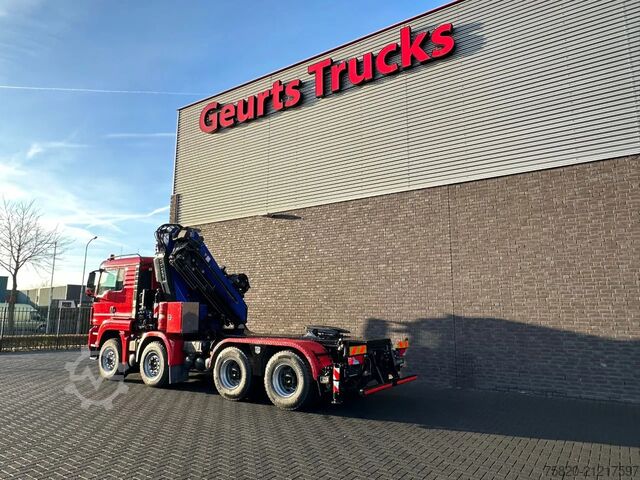 Camion-grue MAN TGS 35.480 BL 8X4 TREKKER-BAKWAGEN  + FASSI 660...