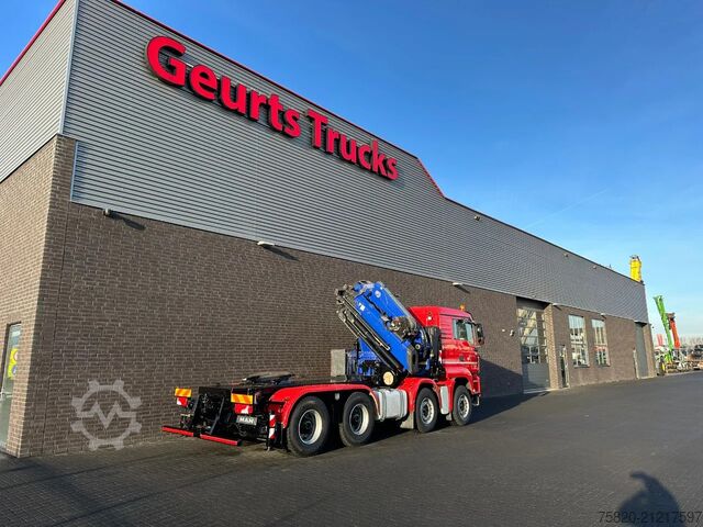 Camion-grue MAN TGS 35.480 BL 8X4 TREKKER-BAKWAGEN  + FASSI 660...