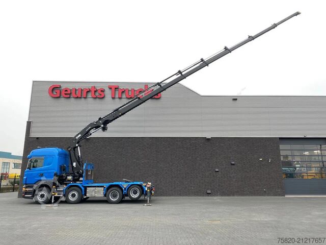Vrachtwagen met kraan Scania R560 V8 8X2 TREKKER/BAKWAGEN + HIAB 477E-8 HIPR...