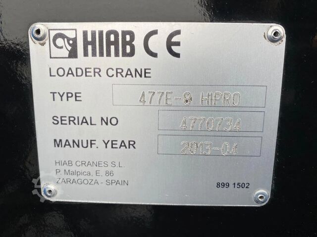 Camion-grue Scania R560 V8 8X2 TREKKER/BAKWAGEN + HIAB 477E-8 HIPR...