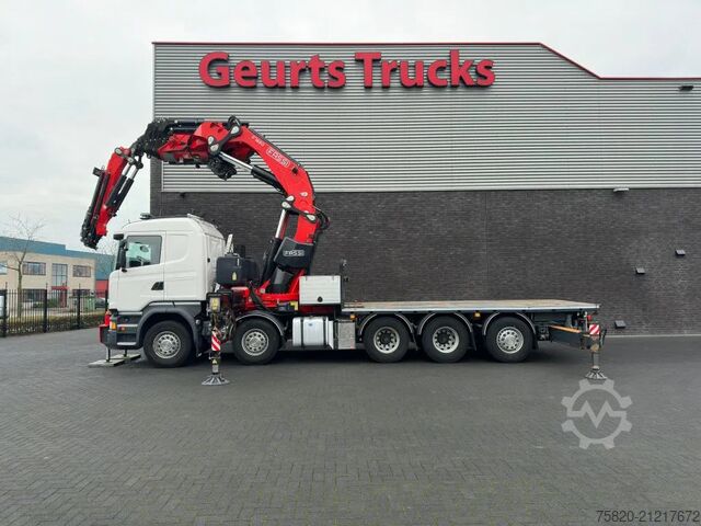 Vrachtwagen met kraan Scania R520 V8 10X4 TRIDEM + F1650RA.2.28 + JIB L816 K...