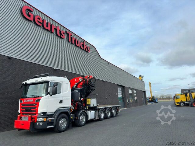 Vrachtwagen met kraan Scania R520 V8 10X4 TRIDEM + F1650RA.2.28 + JIB L816 K...