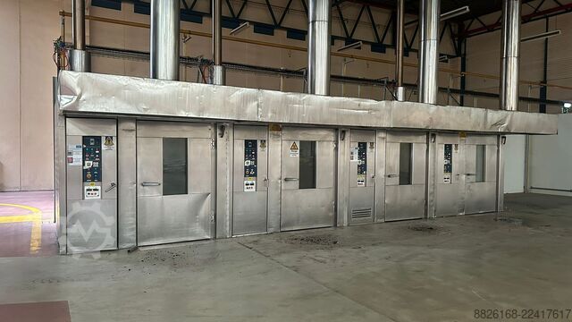 Forno de padaria Zuchelli Four rotatif double chariot 60x80 Gaz