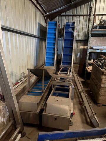 Transportador elevador con cinta con tacos Large Conveyor Swan neck