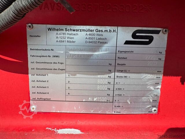 Semirimorchio ribaltabile SCHWARZMÜLLER HKS 3/E-AK *GETREIDEKIPPER * ROLLPLANE * LIFT *