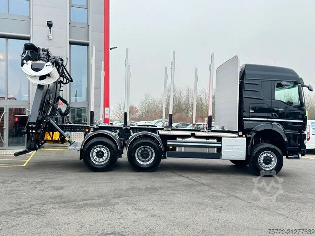 Faanyagszállító MAN TGS 26.520 6x4-4 BL Schemel Epsilon Kran
