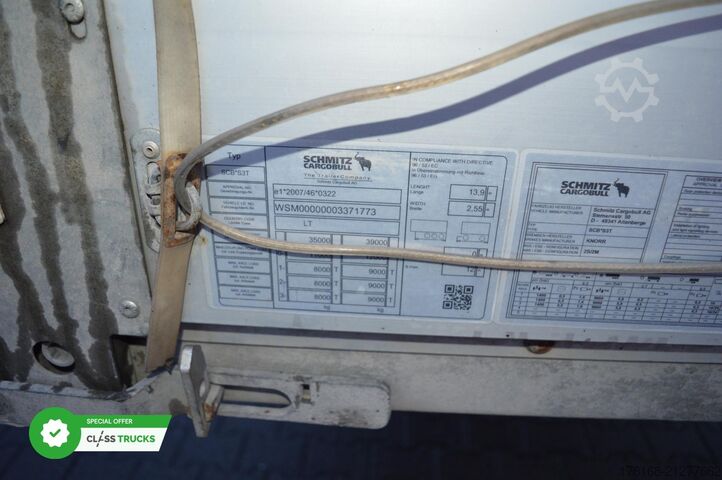 Open semitrailer with tarp SCHMITZ CARGOBULL SCS24/L Varios