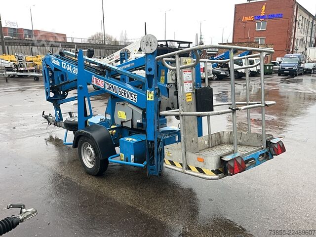 Plataforma elevatória montada em reboque Genie TZ34 (12m)