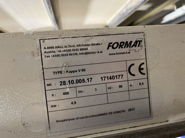 Stehende Plattensäge Felder Kappa V 60