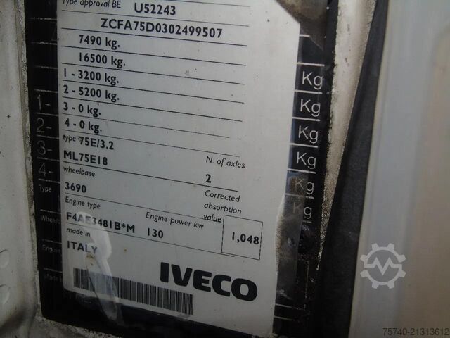 Glastransportör Iveco Eurocargo 75 E 180  GLASWAGEN