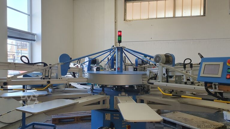 Serigrafi makinesi Schenk Textildruckmaschine Variprint, Spider Typ 6/10