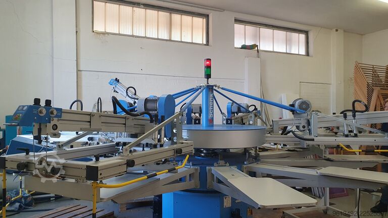Serigrafi makinesi Schenk Textildruckmaschine Variprint, Spider Typ 6/10