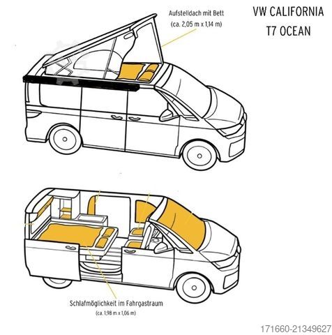 Camper van VOLKSWAGEN Sonstige T7 California Ocean DSG Aufstelldach