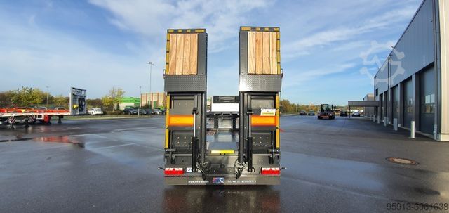Semirremolque de plataforma baja KÄSSBOHRER Tieflader lowbed SLA 3 SCAN Extandable