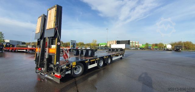 Semirremolque de plataforma baja KÄSSBOHRER Tieflader lowbed SLA 3 SCAN Extandable