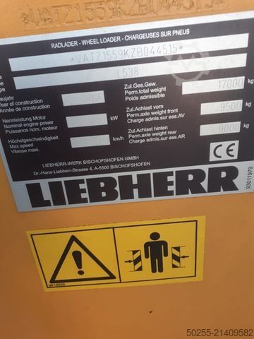 Radlader LIEBHERR l 538 kein 524 542 546 sehr schöne Maschine