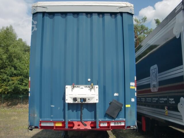 Poluprikolica sa flatbed & tarpaulinom Krone SDP 27 Mega Liftachse Hubdach