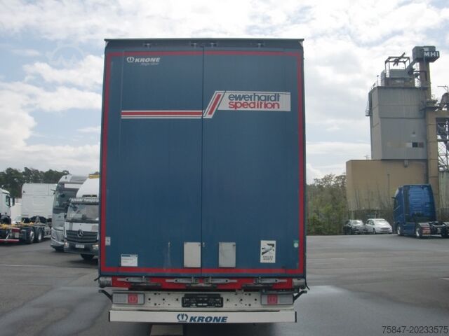 Poluprikolica sa flatbed & tarpaulinom Krone SDP 27 Mega Liftachse Hubdach