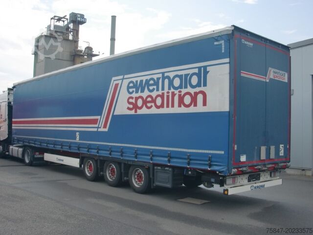 Poluprikolica sa flatbed & tarpaulinom Krone SDP 27 Mega Liftachse Hubdach