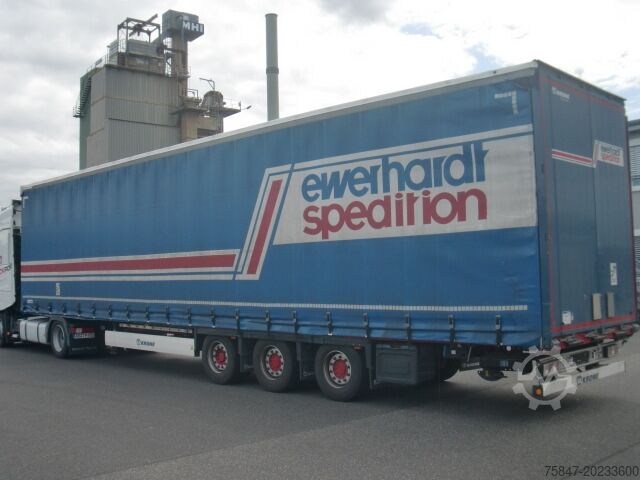 Poluprikolica sa flatbed & tarpaulinom Krone SDP 27 Mega Liftachse Hubdach