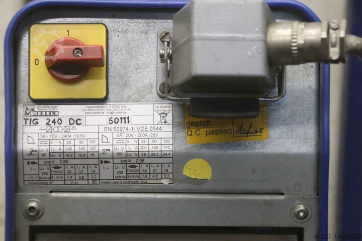 TIG-svejsemaskine 240 A Merkle TIG 240 DC WK 230