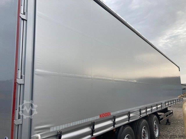 Åben sættevogn med presenning KÖGEL SN24 NEU+Lift+SAF+EN12642XL+Hubdach+sofort
