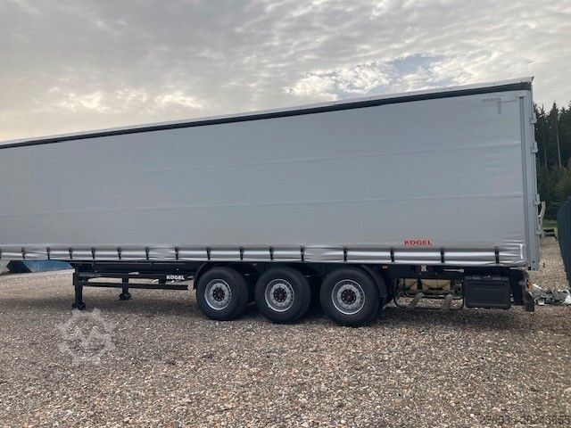 Åben sættevogn med presenning KÖGEL SN24 NEU+Lift+SAF+EN12642XL+Hubdach+sofort