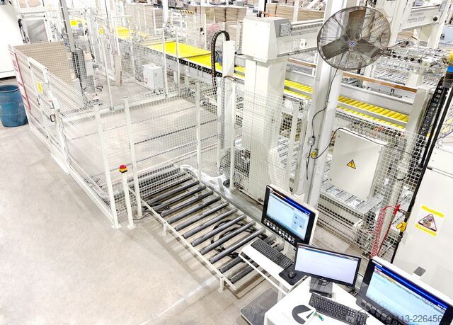 LINEA DE TALADRO AUTOMATICO + Splitting MORBIDELLI + MAHROS + CELASCHI (SCM) PowerFlex + Brush + SPL