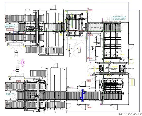 LINEA DE TALADRO AUTOMATICO + Splitting MORBIDELLI + MAHROS + CELASCHI (SCM) PowerFlex + Brush + SPL