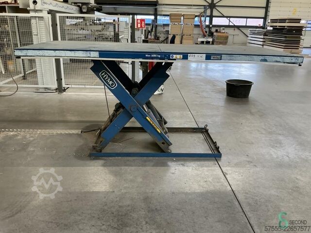 Plataforma elevatória tipo tesoura HYMO X30-11, ano 1977 HYMO 