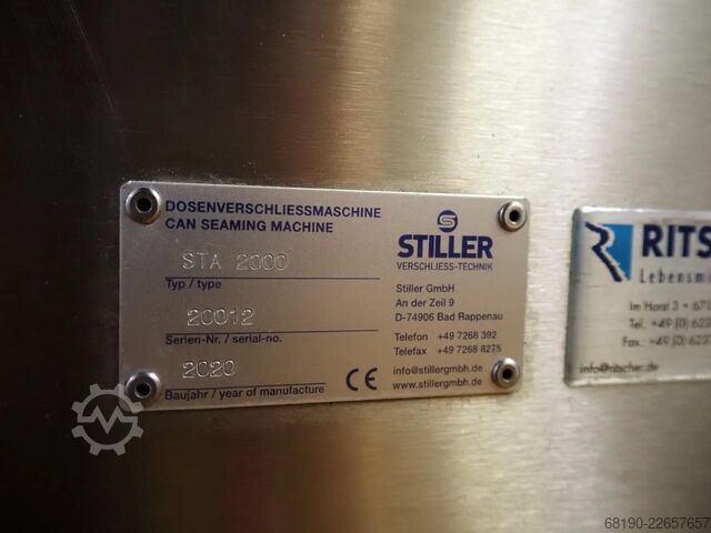 Burklinje (upp till 2000 burkar/tim) Handtmann / Stiller VF830+Verbufa+STA2000
