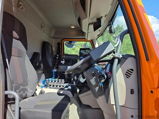 Gatusopmaskin DAF XB 210 Kehrmaschine wie neu Brock VS4 Kehraufbau