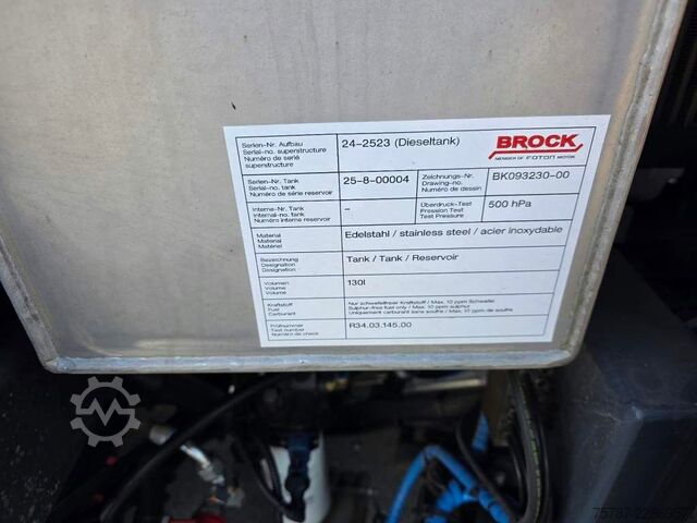 Gatusopmaskin DAF XB 210 Kehrmaschine wie neu Brock VS4 Kehraufbau