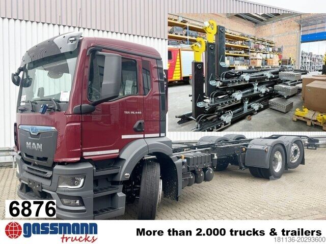 Lastbilchassis MAN TGS 26.440 6x2-4 LL CH, Lenk-/Liftachse, Navi, LED