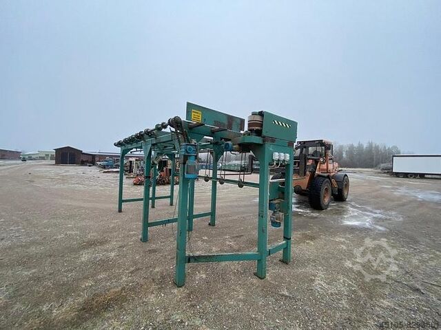 Mașini de transport Roller conveyor with chain cross conveyor
