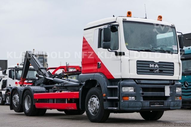 Φορτηγό γερανός roll-off MAN TGA 26.460 Abrollkipper Lift-/Lenkachse