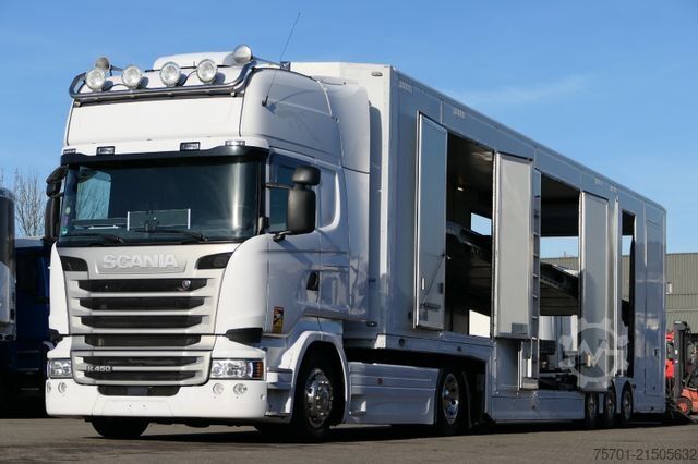 Φορτηγό μεταφοράς αυτοκινήτων SCANIA R450 TopLine Autotransp. Kässbohrer