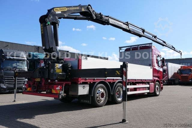 Φορτηγό με επίπεδη καρότσα SCANIA R 490 Pritsche Kran Palfinger Retarder Euro 6