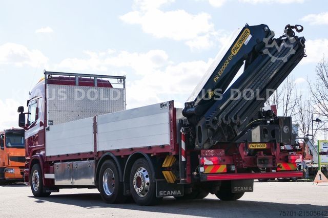 Φορτηγό με επίπεδη καρότσα SCANIA R 490 Pritsche Kran Palfinger Retarder Euro 6